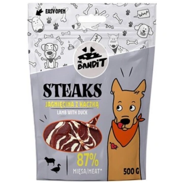 Mr. Bandit Steaks suņiem ar jēru un pīli, 500 g