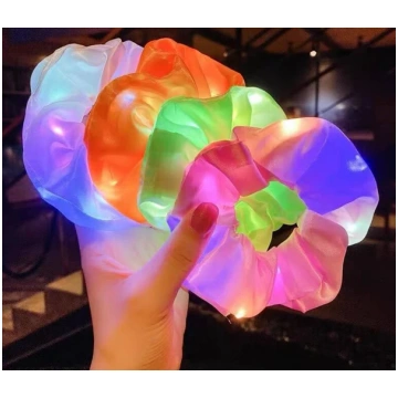 Bērnu LED gaišas krāsas matu lentes, elastīgās mat