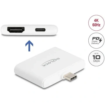 DELOCK USB Type-C adapters uz HDMI 4K 60 Hz ar dat