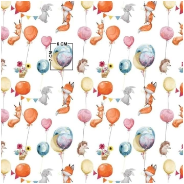 300 x 160 cm Dzīvnieki Balons vāvere lapsa lapsa e