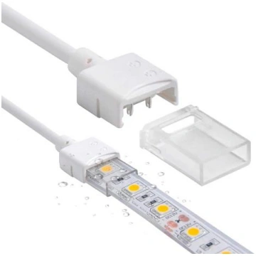 COB mitrumizturīgas IP66 lentes savienotājs ar vad