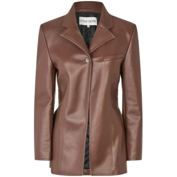 STINE GOYA - 2495 Bonded Faux Leather, Fitted Sing