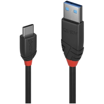 Lindy 0.5m USB 3.2 Type A to C Cable, 10Gbps, Blac