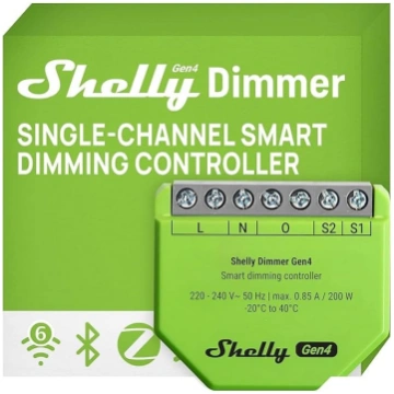 Shelly Dimmer Gen4 - WLAN Smart Dimmer, Matter Cer