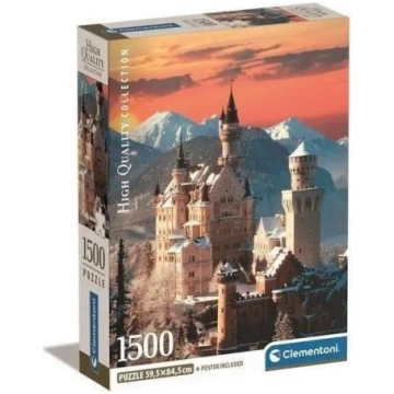 Clementoni Puzzle 1500 elementow Compact Neuschwan