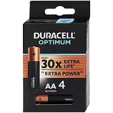 Duracell Optimum AA, x4 (5000394158696)