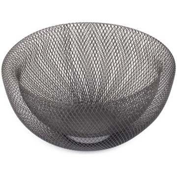 BASKET FRUIT DOUB WAL MES BLA 30X30X15CM W6649-1 (