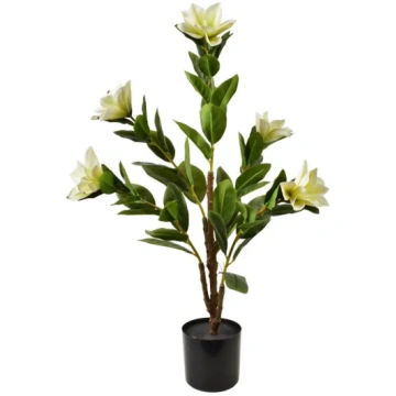 VIRIDIS Kwiat sztuczny 80cm w doniczce Magnolia .M