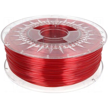 Filament: PET-G | 1.75mm | red (ruby),transparent 