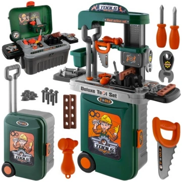 Kruzzel 00024648 rotaļu instrumentu galds un kofer