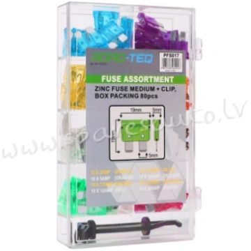 PFS017 - ZINC FUSE MEDIUM + CLIP. BOX PACKING 80pc