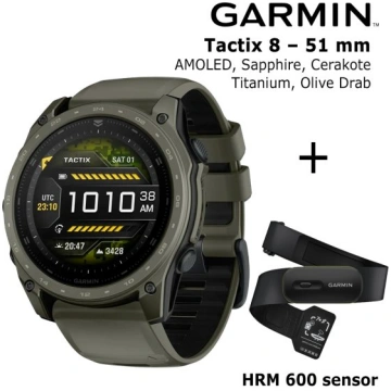 GARMIN Tactix 8 – 51 mm, AMOLED, Sapphire, Cerakot