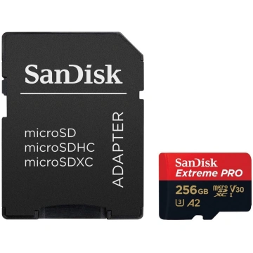 SanDisk microSDXC 256GB Extreme Pro A2 A2 C10 V30 