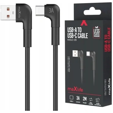 Leņķa USB-A uz USB-C kabelis Techonic MXUC-09 2,0 