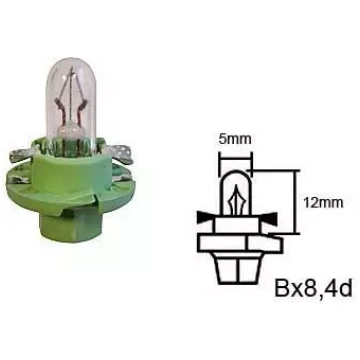 Spuldze 12V 2W BX8,4D, kods 1279