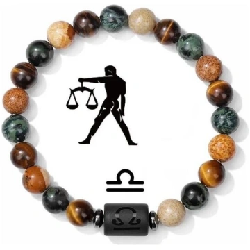Akmens aproce ar Zodiaka zīmi svari AMBER WAY