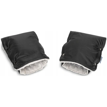 Sensillo RĘKAWICZKA/MUFKA - MINKY BLACK | SILLO-85