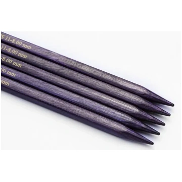 Jadore koka Kubiskās Zeķu adatas 15cm /KnitPro - 8