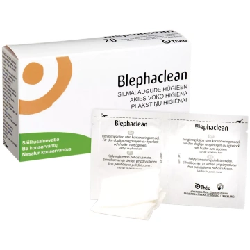 BLEPHACLEAN sterilas salvetes acu higiēnai, 20 gab