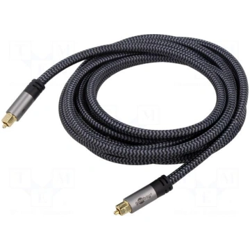 Cable | Toslink plug,both sides | 3m | Plating: go