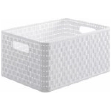 ROTHO Country A4 in 18 L, rattan look, white Grozs
