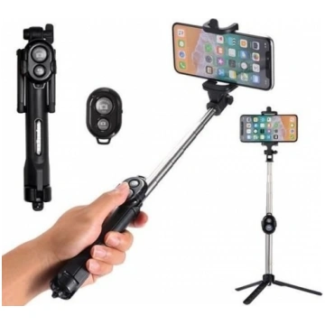 RoGer Selfie Stick + Tripod Statnis ar Bluetooth T
