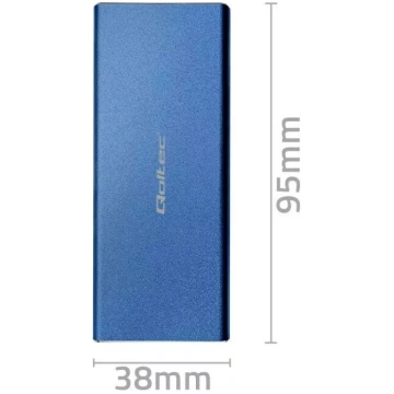 SSD korpuss QOLTEC 51832 — ārējais M.2 SATA, USB 3