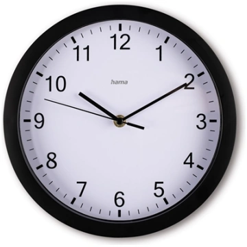 Zegar ścienny Elba 25cm Czarny 185865 HAMA