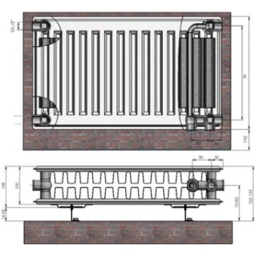 Termolux radiators Tips 22x300x400 Ventil Compact,