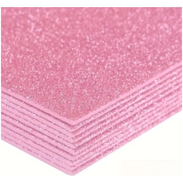 EVA foam glitter 2mm (Rozā) 20x30cm