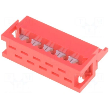 Wire-board | plug | male | PIN: 10 | IDC | for rib