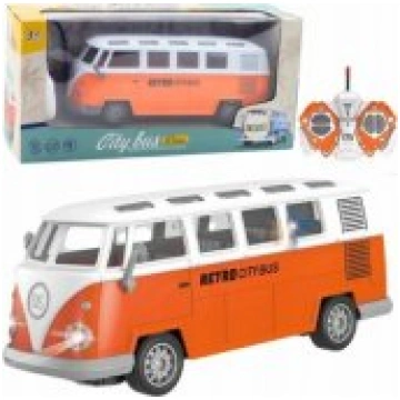 LEAN Toys Retro City Bus Remote Controlled RC Ligh