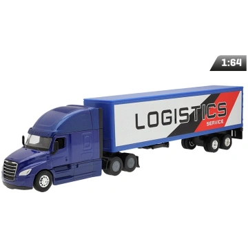 Modelīši FREIGHTLINER Caccadia ar zilu puspiekabi,