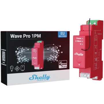Shelly Qubino Wave PRO 1PM viedais DIN-sliedes rel