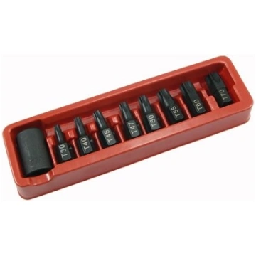 1/2" Dr. Bit socket impact set (TORX) 9pcs. ELLIEN