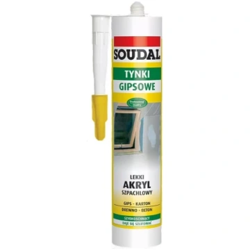 Soudal AKRYL balts 280ml Viegls akrila hermētiķis 