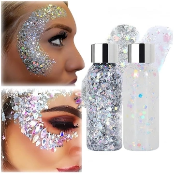Glitter Face, festivāla gliteru seja svētku tērpam