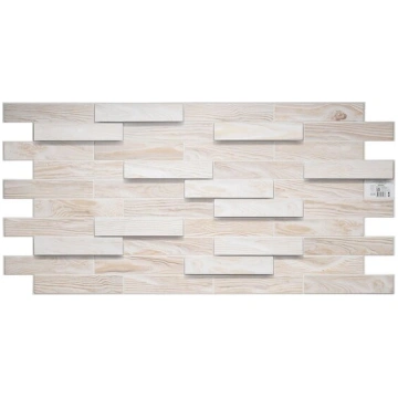 Walldone 3D PVC sienas panelis balināts ozolkoks -