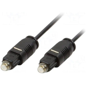 Cable | Toslink plug,both sides | 1m | Øcore: 2.4m