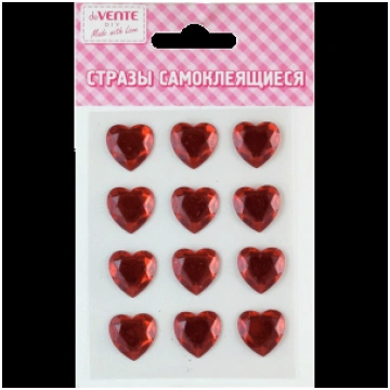 Pašlīmējošie kristāli deVente Sirds 8x10.5cm DV954