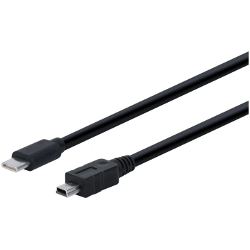 Fuj:tech 908899 USB-C to Mini-B cable, 1m, Black