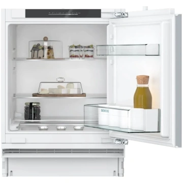 134L Under counter Larder Fridge, Fixed Hinge, Whi
