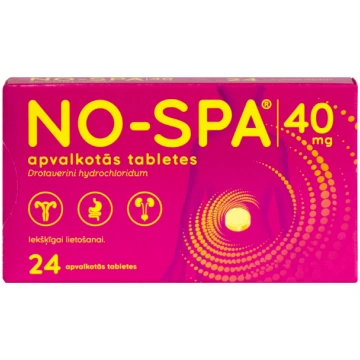 NO-SPA 40 mg apvalkotās tabletes N24