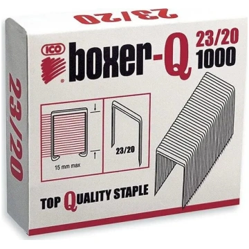 Skavas ICO Boxer Zszywki 23/20 galvanizētas, 23 mm