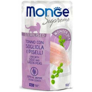 Kaķu barība Monge Cat Supreme Pouch Sterilised Tun