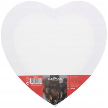 Gleznošanas audekls sirds formā 29x29 cm HEART Van
