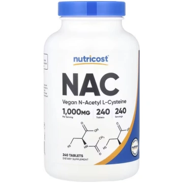 Nutricost, NAC, 1,000 mg, 240 Tablets
