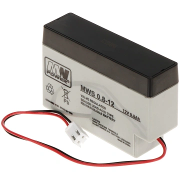AKUMULATORS 12V/0.8AH-MWS MW Power