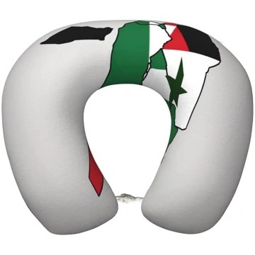 Palestīnas valsts karogs Map02 Kakla spilvens Mieg