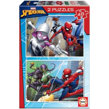 Educa - 2x48 pcs. Puzzle - Spider-Man (80-18099) E
